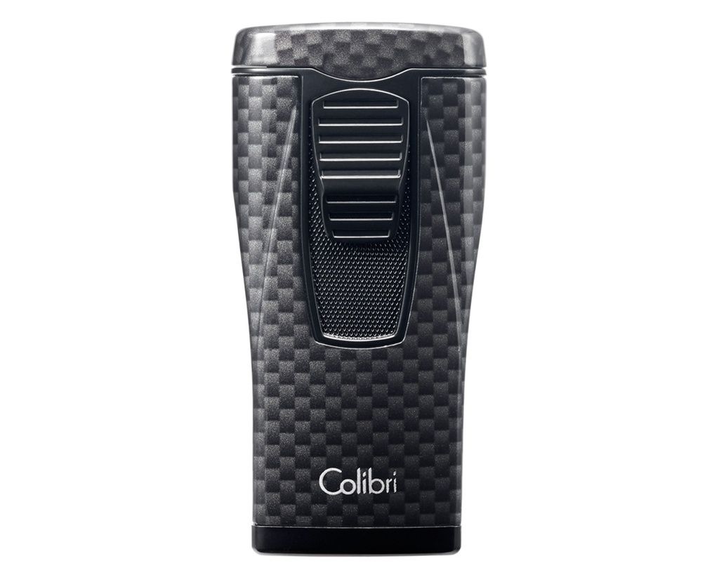 Aansteker Colibri Monaco Triple Jet Carbon Zwart