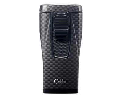 Aansteker Colibri Monaco Triple Jet Carbon Zwart