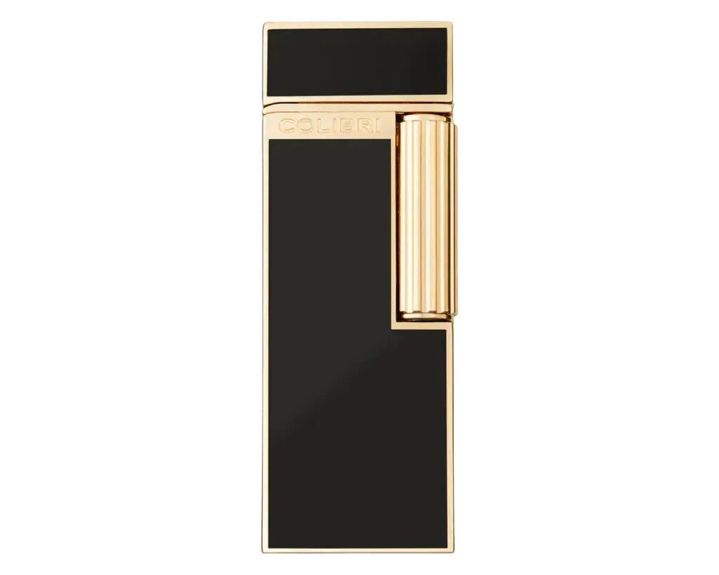 Aansteker Colibri Continental Soft Flame Zwart/Goud Aansteker Colibri Continental Soft Flame Zwart/Goud