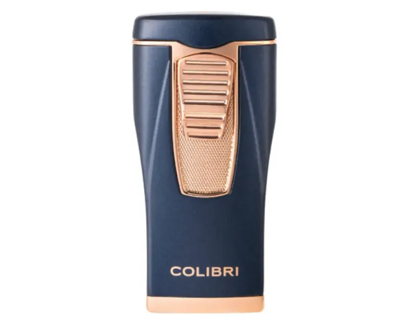 Aansteker Colibri Monaco Triple Jet Carbon Navy Blauw Aansteker Colibri Monaco Triple Jet Carbon Navy Blauw