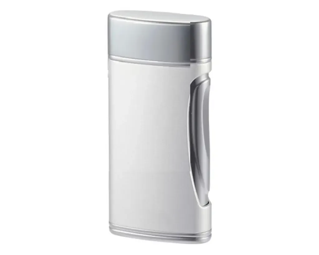 Aansteker Caseti Double Jet Chrome Zilver Mat Aansteker Caseti Double Jet Chrome Zilver Mat