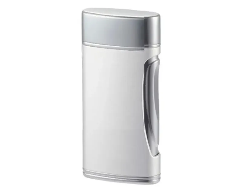 Aansteker Caseti Double Jet Chrome Zilver Mat