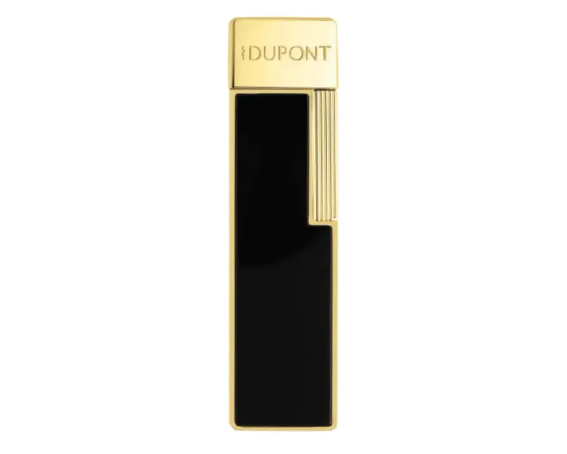 Aansteker Dupont Twiggy Zwart Lak Goud Aansteker Dupont Twiggy Zwart Lak Goud