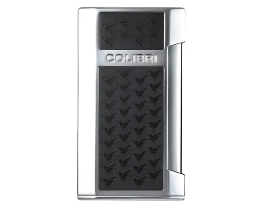 Aansteker Colibri Mosaic Flat Flame Chrome/Zwart Aansteker Colibri Mosaic Flat Flame Chrome/Zwart