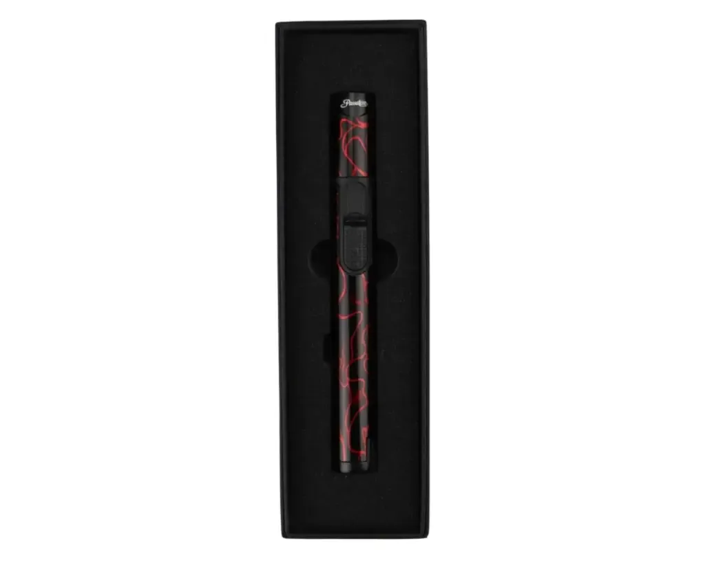 Aansteker Sigaar Passatore Jet Burner met Puncher Zwart/Rood Design