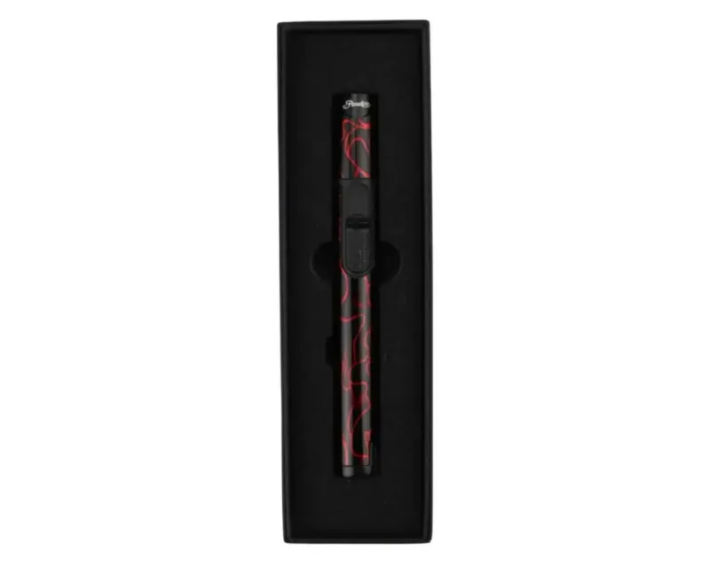 Aansteker Sigaar Passatore Jet Burner met Puncher Zwart/Rood Design Aansteker Sigaar Passatore Jet Burner met Puncher Zwart/Rood Design