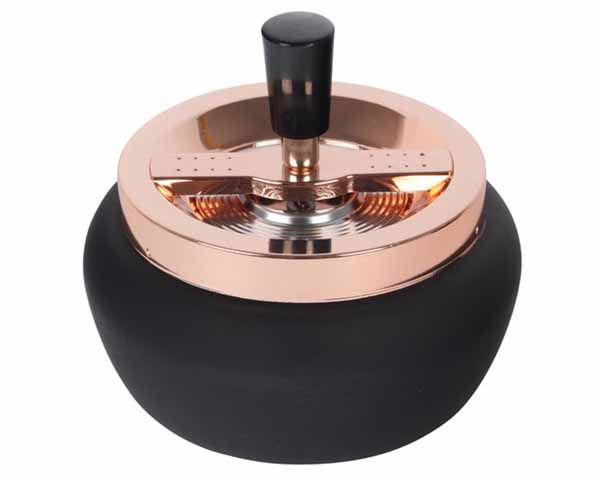 Asbak Draai Roze Goud 13cm Asbak Draai Roze Goud 13cm