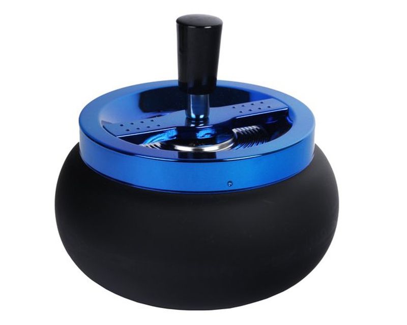 Asbak Draai Blauw 13cm Asbak Draai Blauw 13cm