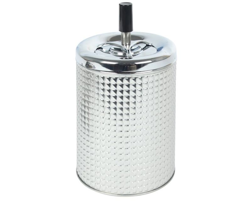 Asbak Draai Biggy Zilver 11cm-20cm Asbak Draai Biggy Zilver 11cm-20cm
