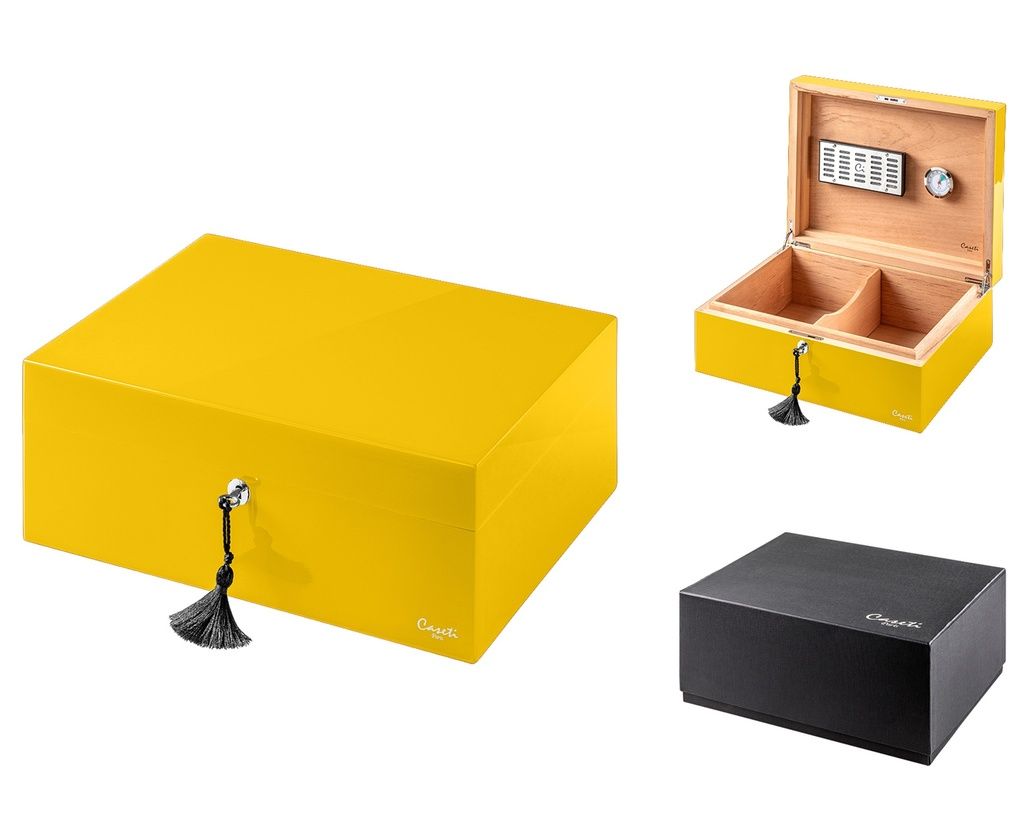 Humidor Caseti Paris Geel Humidor Caseti Paris Geel