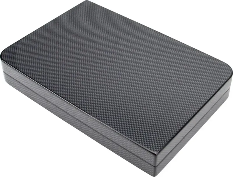 Humidor Carbon Glanzend 10 Sigaren