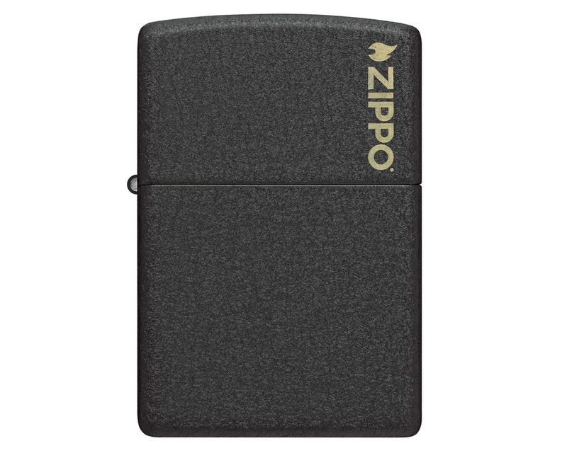 Aansteker Zippo Black Crackle with Zippo Logo Aansteker Zippo Black Crackle with Zippo Logo