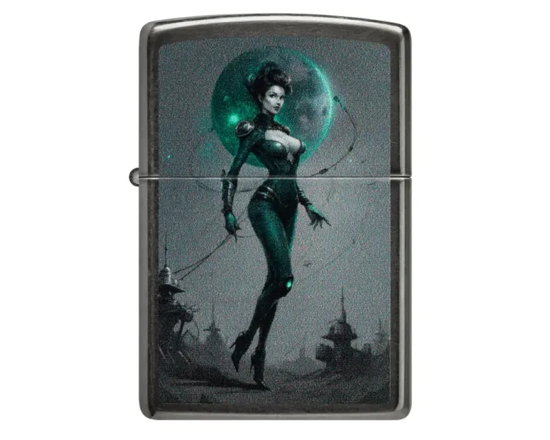 Aansteker Zippo Sci Fi Pinup Design Aansteker Zippo Sci Fi Pinup Design