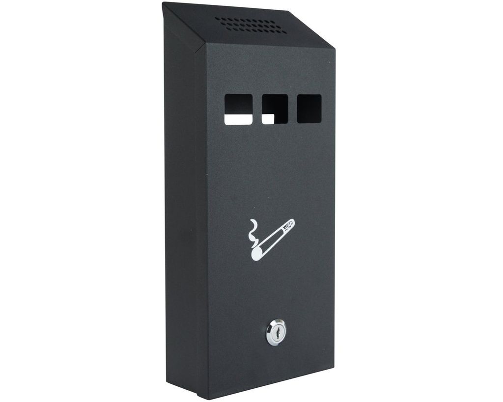 Asbak Wand Mailbox Zwart