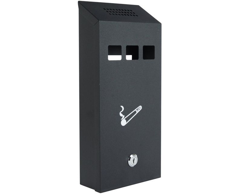 Asbak Wand Mailbox Zwart Asbak Wand Mailbox Zwart