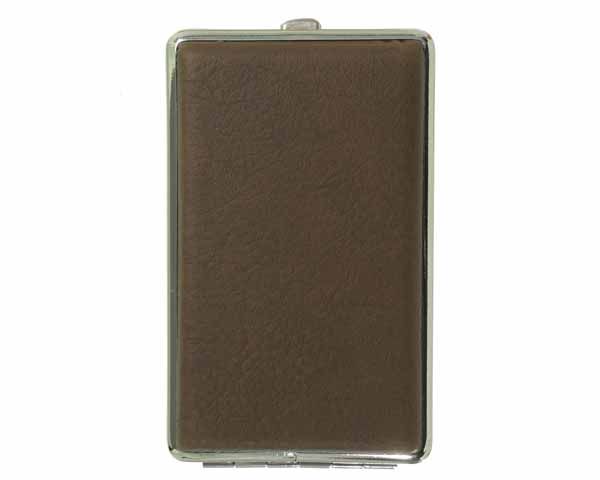 Etui Sigaret VH 530 Simili Chrome Bruin 14sks Etui Sigaret VH 530 Simili Chrome Bruin 14sks
