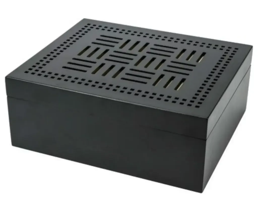 Humidor met Patroon Zwart Mat 50 sigaren Humidor met Patroon Zwart Mat 50 sigaren