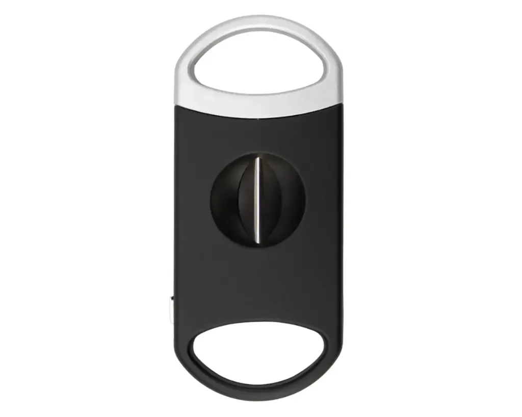 Sigarenknipper V-cut Zwart/Zilver 22mm