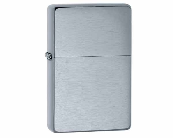 Aansteker Zippo Vintage Brushed Chrome without Slashes Aansteker Zippo Vintage Brushed Chrome without Slashes
