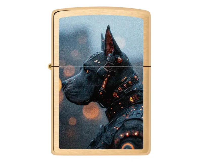 Aansteker Zippo Futuristic Dog Design Aansteker Zippo Futuristic Dog Design