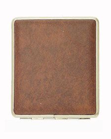 Etui Sigaret VH 520 Simili Chrome Bruin 18ks Etui Sigaret VH 520 Simili Chrome Bruin 18ks