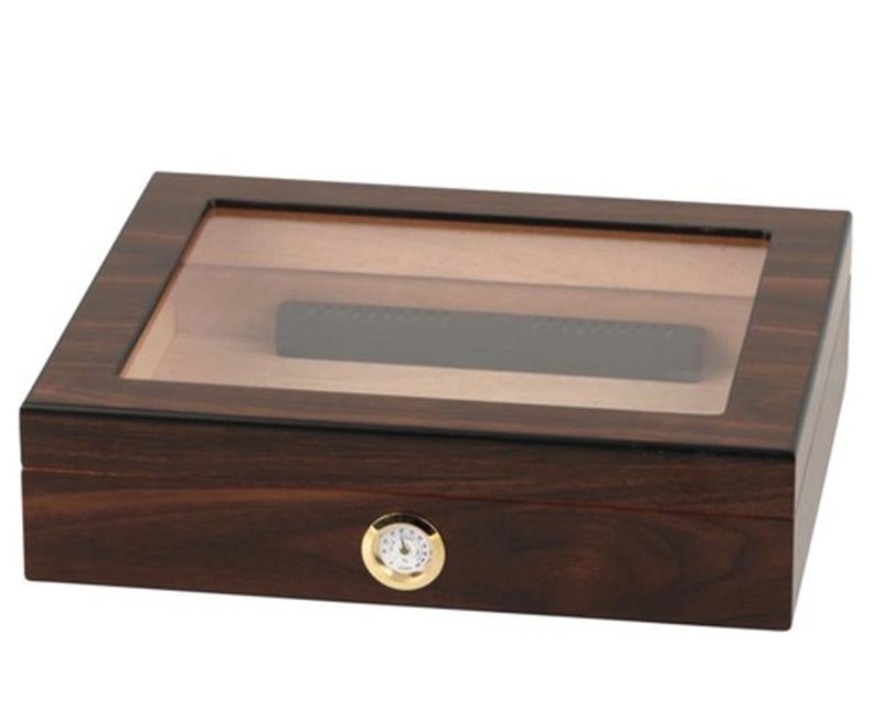 Humidor Walnoot/Glas - 20 Sigaren Humidor Walnoot/Glas - 20 Sigaren