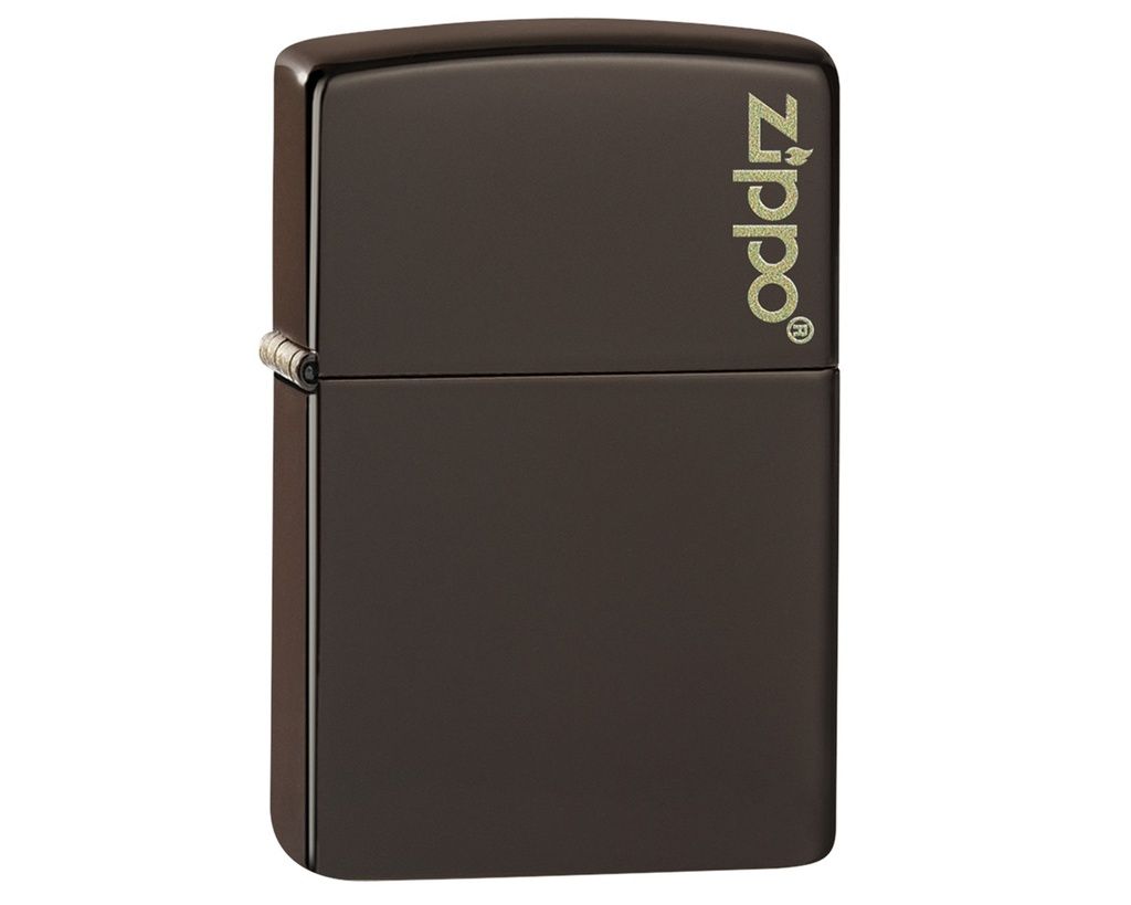 Aansteker Zippo Reg Brown Matte Zippo Logo Aansteker Zippo Reg Brown Matte Zippo Logo