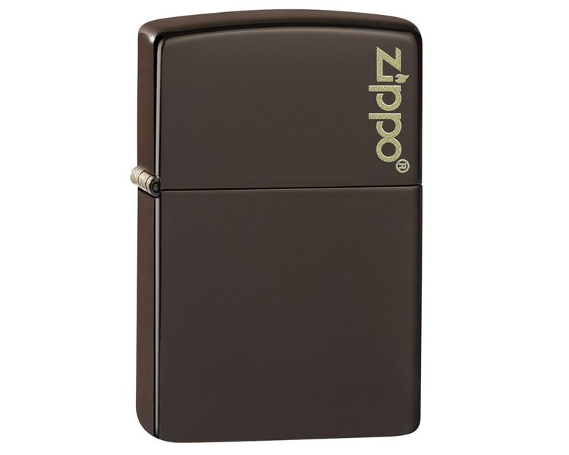 Aansteker Zippo Reg Brown Matte Zippo Logo Aansteker Zippo Reg Brown Matte Zippo Logo