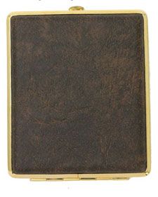 Etui Sigaret VH 811 Simili Goud Bruin 24ks