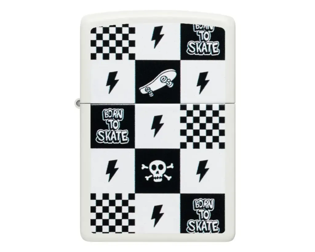 Aansteker Zippo Skateboard Checkers Design Aansteker Zippo Skateboard Checkers Design