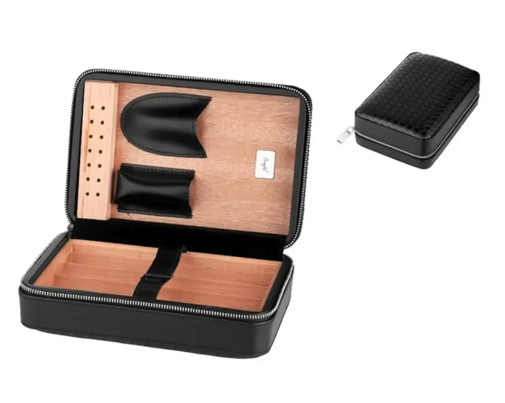 Reis Humidor Angelo Leder 4 Sigaren