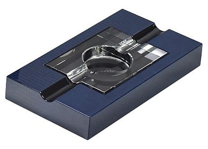 Asbak Sigaar Lubinski Blauw Lezard/Kristal