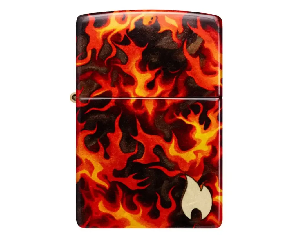 Aansteker Zippo Flaming Zippo Aansteker Zippo Flaming Zippo