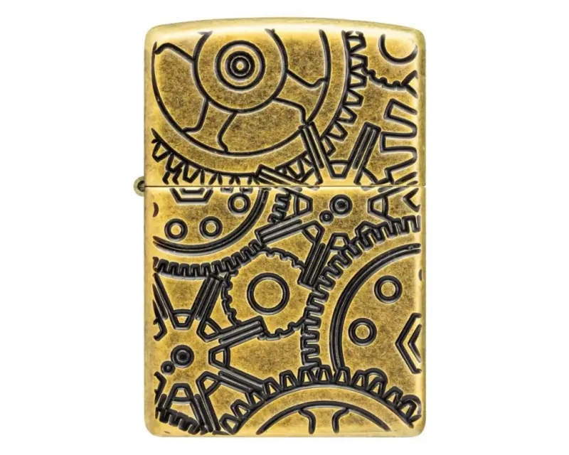 Aansteker Zippo Metal Gears Pattern Design Aansteker Zippo Metal Gears Pattern Design