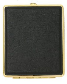 Etui Sigaret VH 811 Simili Goud Zwart 22sks