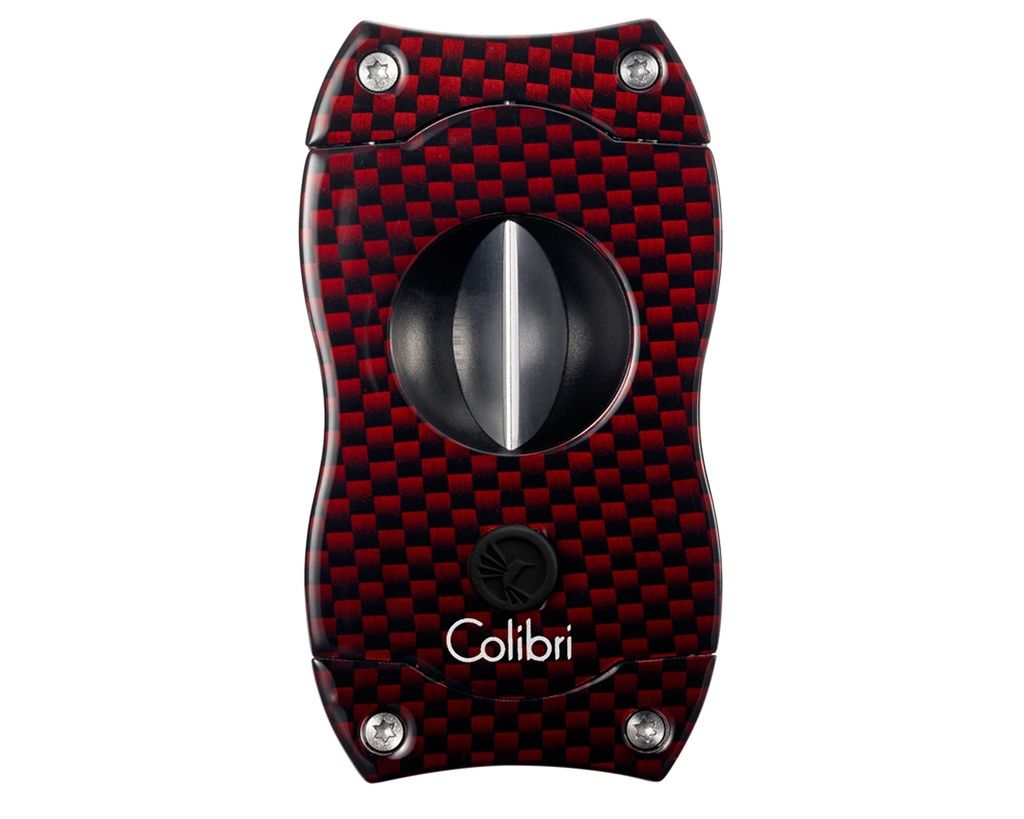 Sigarenknipper Colibri V-Cut Carbon Fiber Rood Sigarenknipper Colibri V-Cut Carbon Fiber Rood