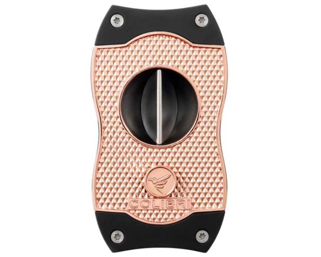 Sigarenknipper Colibri V-Cut Diamond Rose Zwart