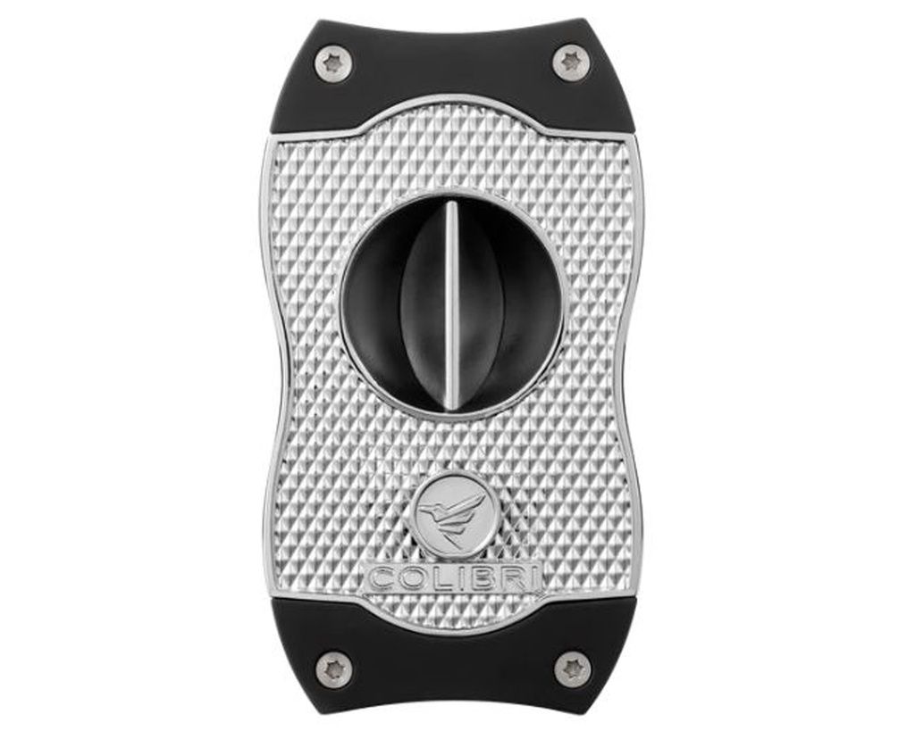 Sigarenknipper Colibri V-Cut Diamond Chrome Zwart Sigarenknipper Colibri V-Cut Diamond Chrome Zwart