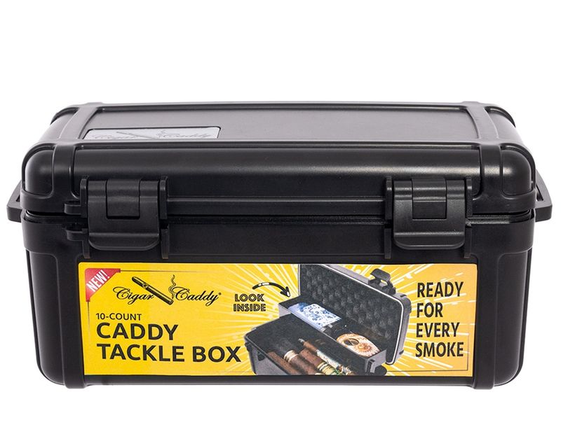 Reis Humidor Cigar Caddy Zwart Tackle Box 10 Sigaren
