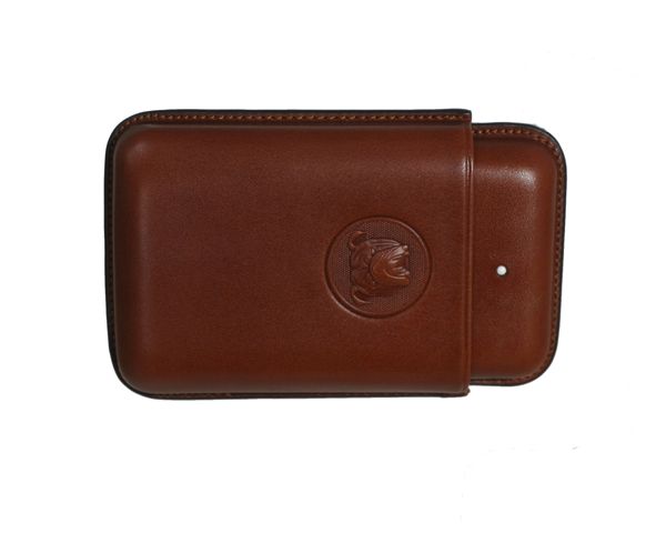 Etui Sigaar White Spot Bulldog Rob 3F Bruin Etui Sigaar White Spot Bulldog Rob 3F Bruin