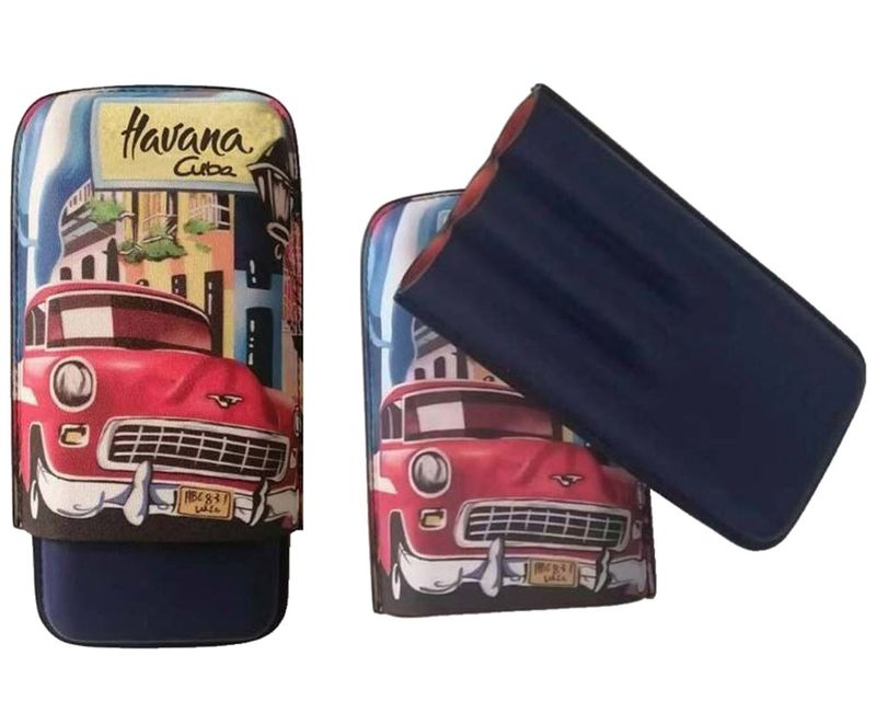 Etui Sigaar Leder Havana R54 3 Sig Etui Sigaar Leder Havana R54 3 Sig