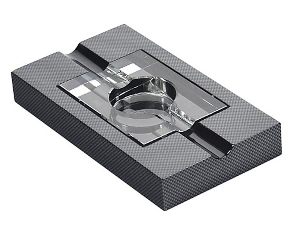 Asbak Sigaar Lubinski Carbon/Kristal
