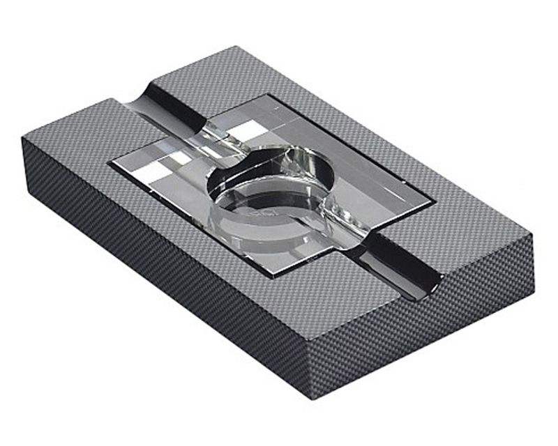 Asbak Sigaar Lubinski Carbon/Kristal