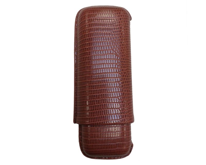 Etui Sigaar Bruin Lezard 2C R52 152mm Etui Sigaar Bruin Lezard 2C R52 152mm