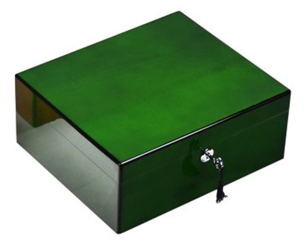Humidor Lubinski Groen Hoogglans - 50 Sigaren