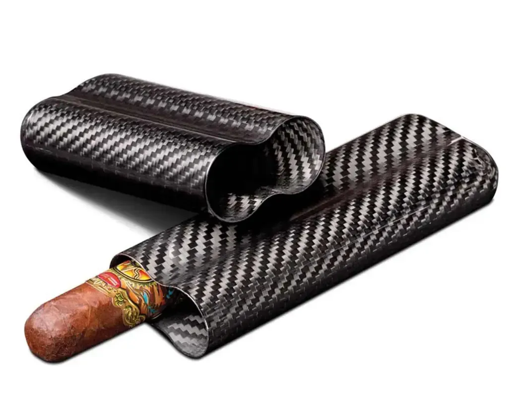 Etui Sigaar Carbon Fiber 2C Zwart R58 140mm Etui Sigaar Carbon Fiber 2C Zwart R58 140mm