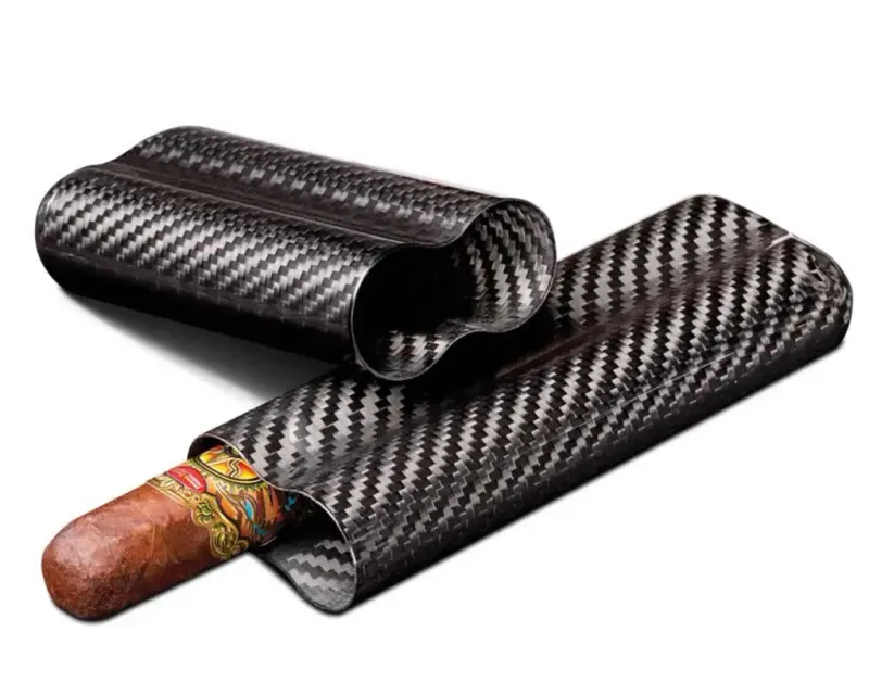 Etui Sigaar Carbon Fiber 2C Zwart R58 140mm Etui Sigaar Carbon Fiber 2C Zwart R58 140mm