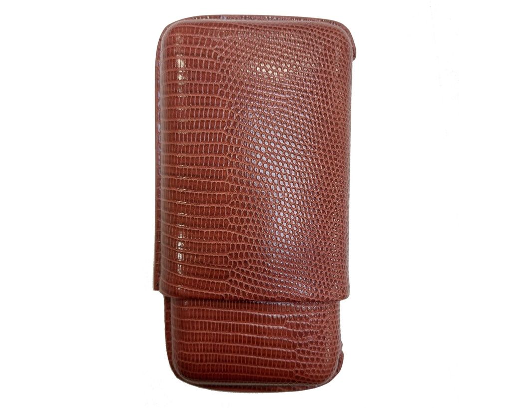 Etui Sigaar Bruin Lezard 3C R52 152mm Etui Sigaar Bruin Lezard 3C R52 152mm