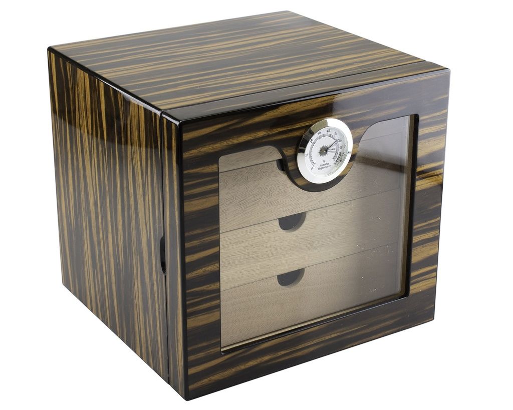Humidor Cabinet Makassar 80 Cigars 4 drawers