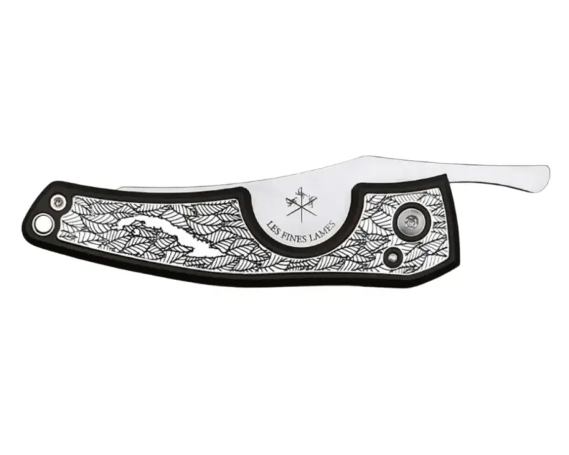 LFL Cigar Cutter Le Petit Silver Leaves II